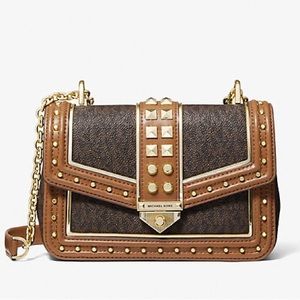 Michael Kors | SoHo Studded Logo Shoulder Bag